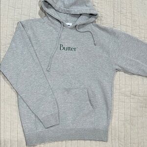 Butter Heather Gray Men's Hoodie